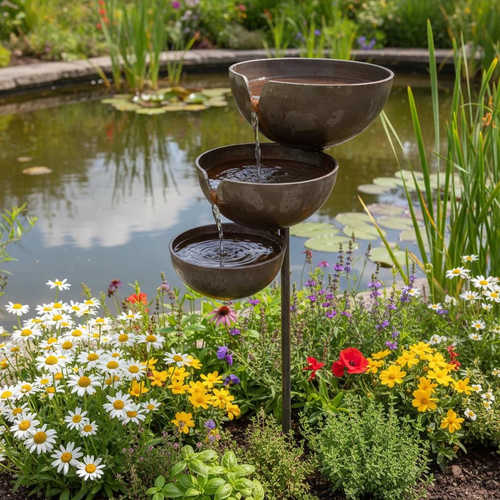 Regenopvanger-vogeldrinkbak - Natuurlijke waterbron voor vogels & bijen