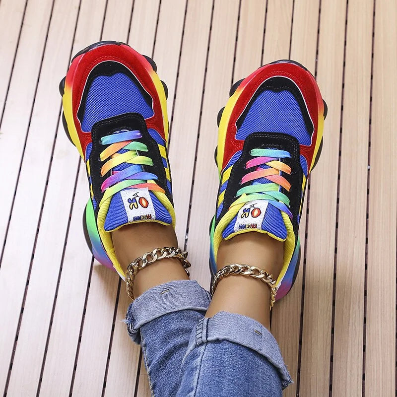 Kleurrijke Dames Sneakers – Solenya