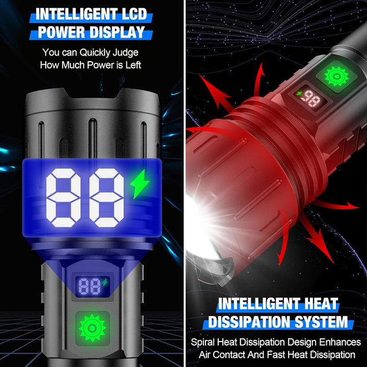 Krachtige LED-zaklamp – tot 100.000 lumen