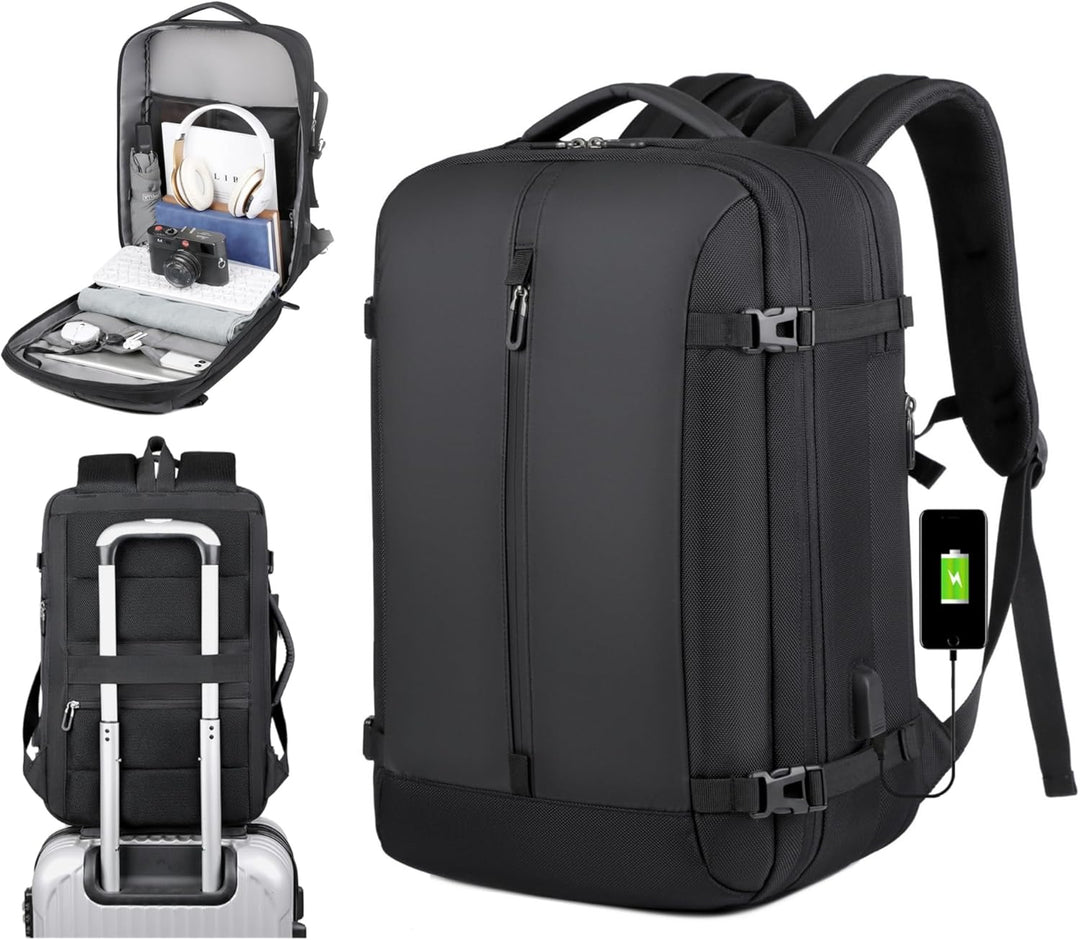 40L uitbreidbare waterdichte reisrugzak met USB-poort & 17” laptopvak – AirVoyage (Koop 1, krijg 1 GRATIS actie)