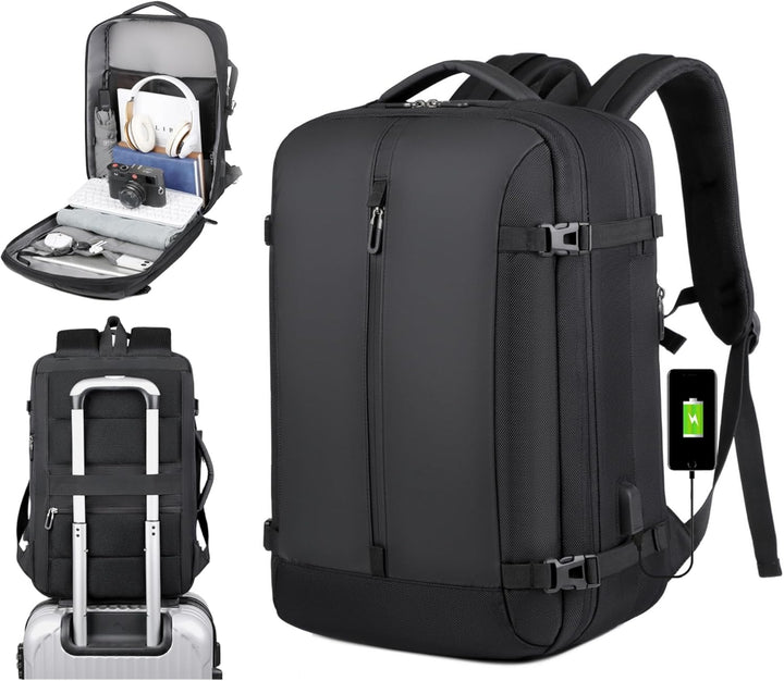 40L uitbreidbare waterdichte reisrugzak met USB-poort & 17” laptopvak – AirVoyage (Koop 1, krijg 1 GRATIS actie)