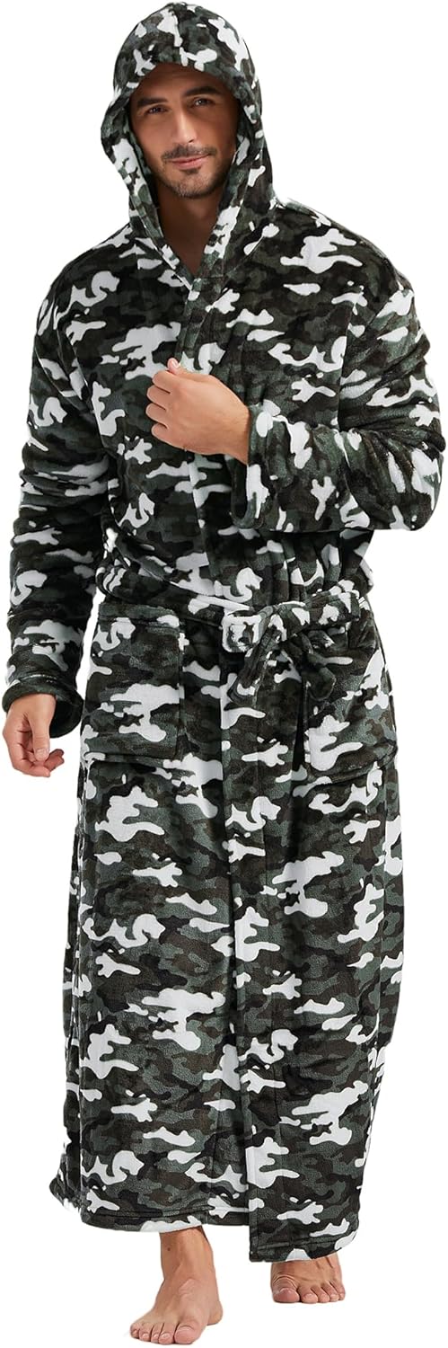 Lichte fleece zomerbadjas voor heren – James