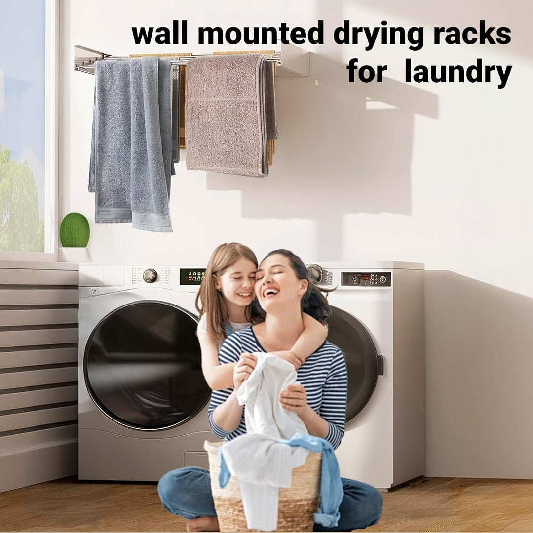 Wandgemonteerd Vouwbaar Kledingdroogrek – DryWall