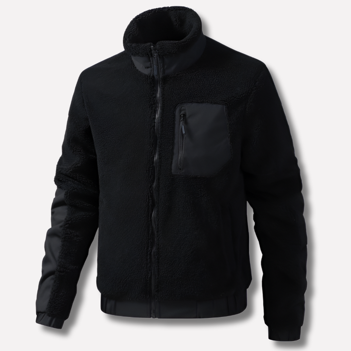Heren Outdoor Fleecejack met Rits en Verstevigde Details