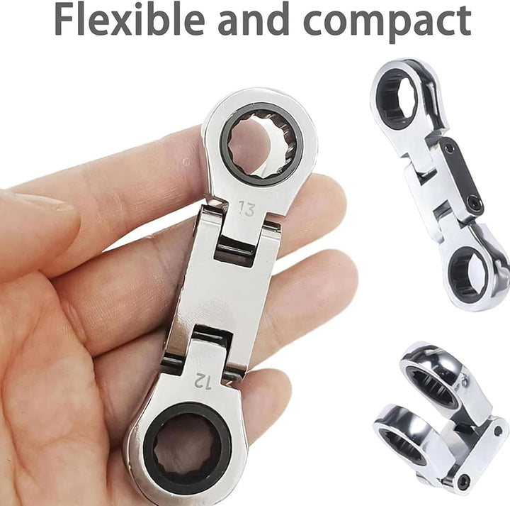 Double Drive ratelsleutel met flexkop – Torvex