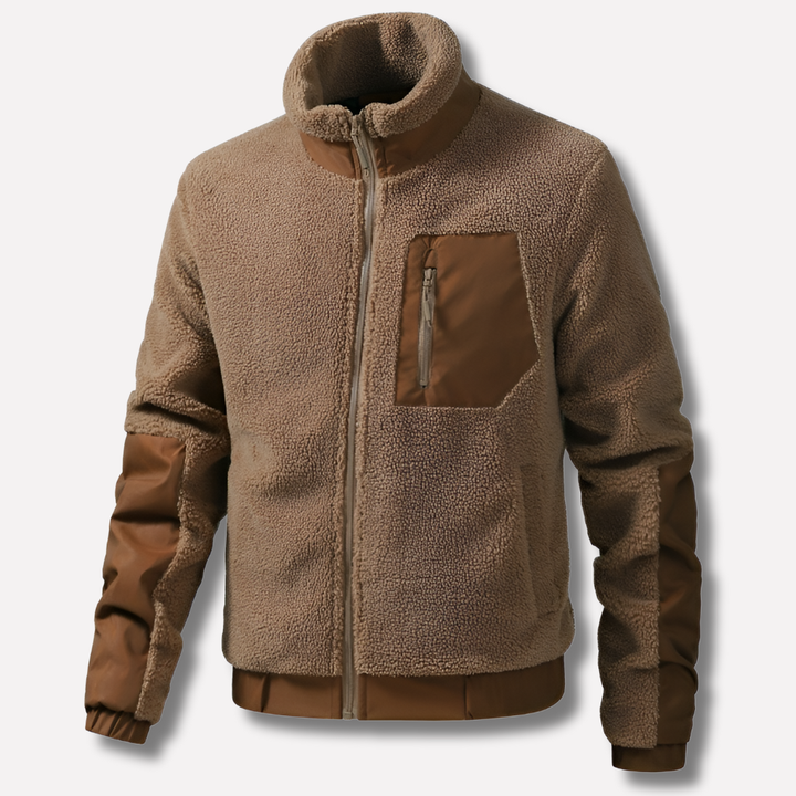 Heren Outdoor Fleecejack met Rits en Verstevigde Details