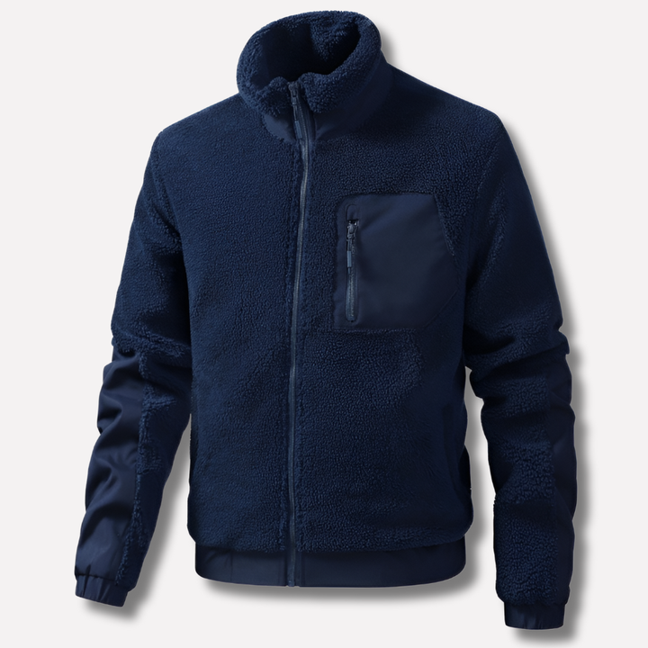 Heren Outdoor Fleecejack met Rits en Verstevigde Details
