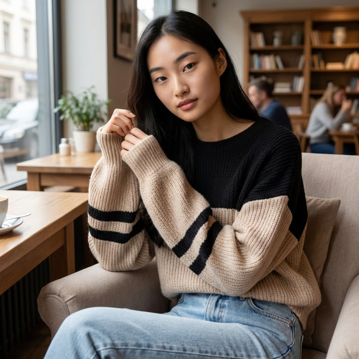Trendy Oversized Sweater voor Vrouwen – Perfect voor de Koude Dagen