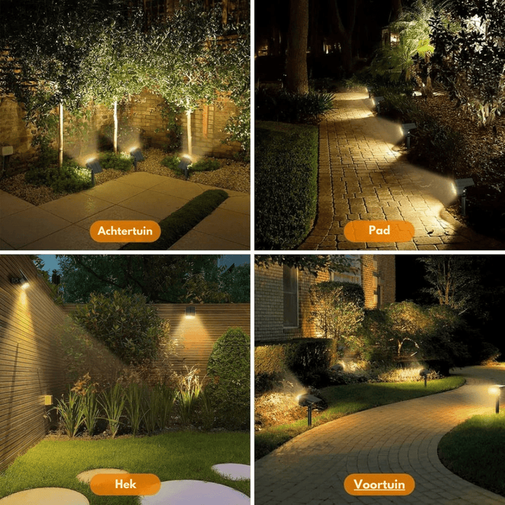 Stijlvolle waterdichte solar-tuinlamp
