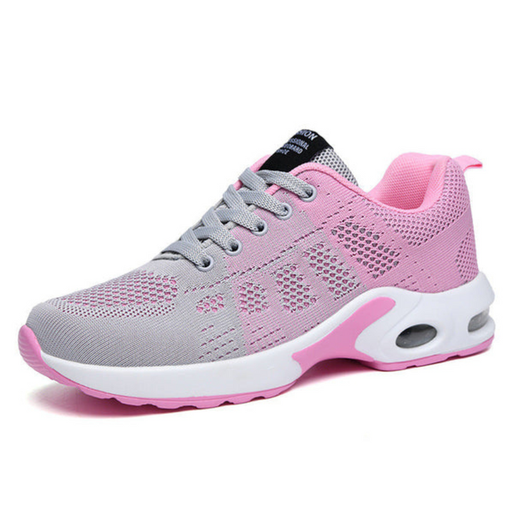 Lichte orthopedische damessneakers met ademend mesh en gevoerde zool
