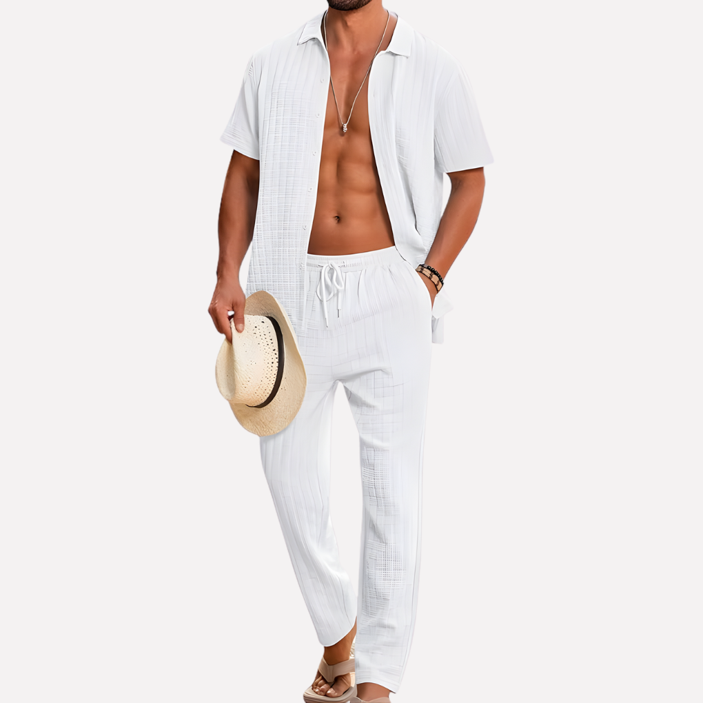 Mannen 2-delige Strandoutfit