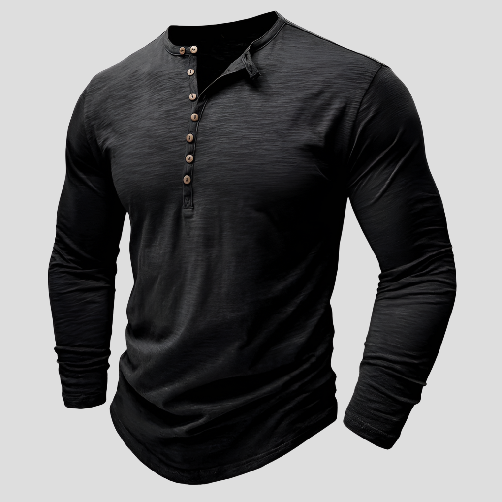 Los katoenen herenoverhemd - Casual, alledaagse stijl