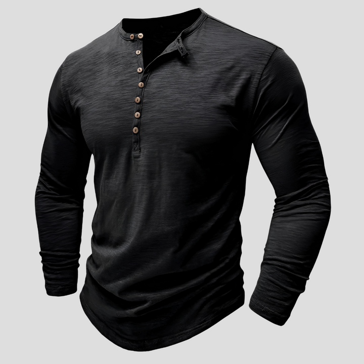 Los katoenen herenoverhemd - Casual, alledaagse stijl