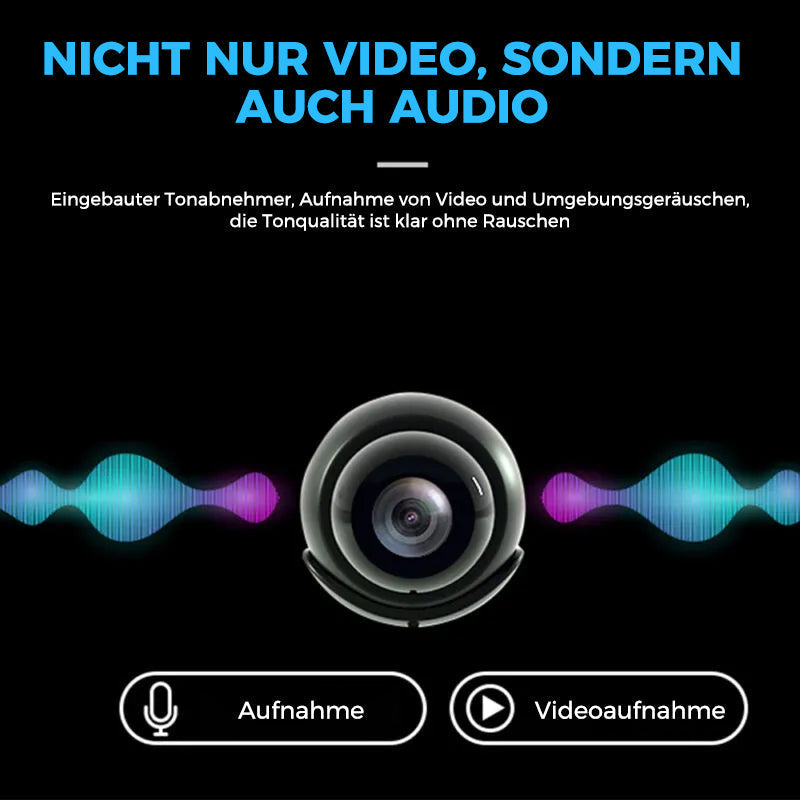 Mini-wifi-bewakingscamera 1080p | Verborgen nachtzicht | Bewegingsalarm | Audio