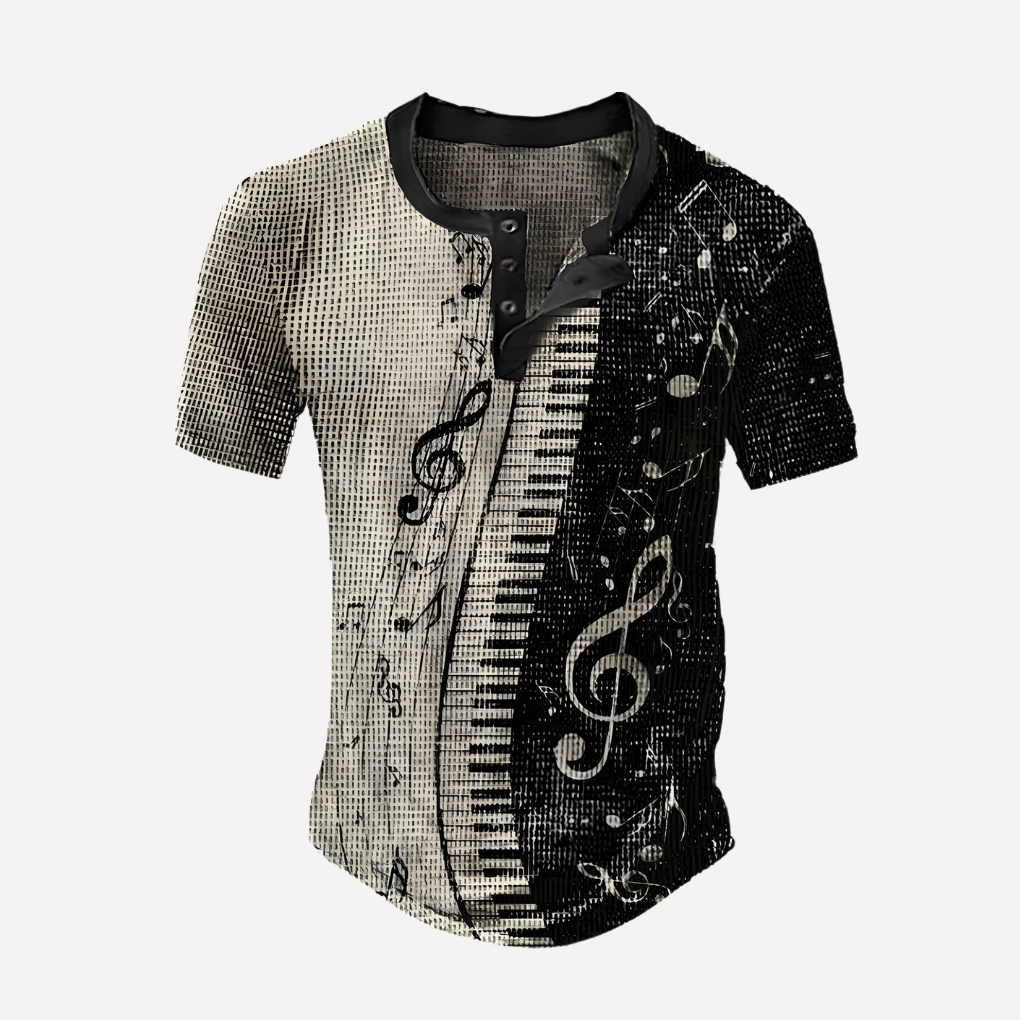Heren Waffle Breisel Casual T-shirt