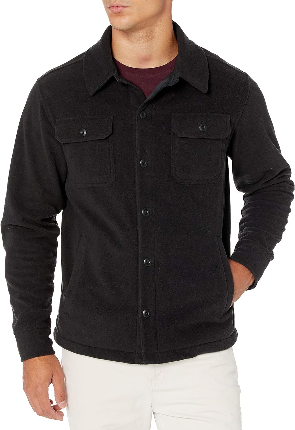 Fleece overshirt voor heren, voorjaar 2026 – Max