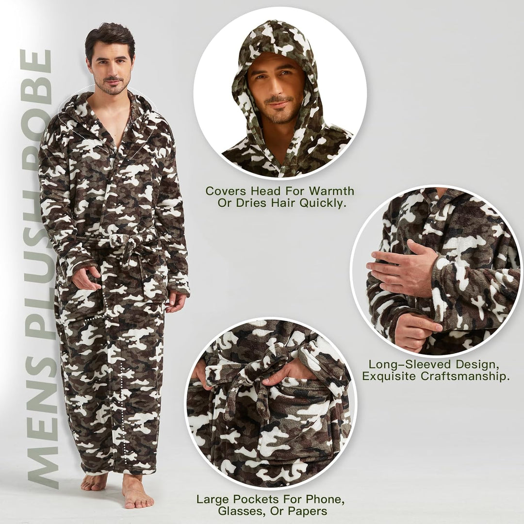 Lichte fleece zomerbadjas voor heren – James