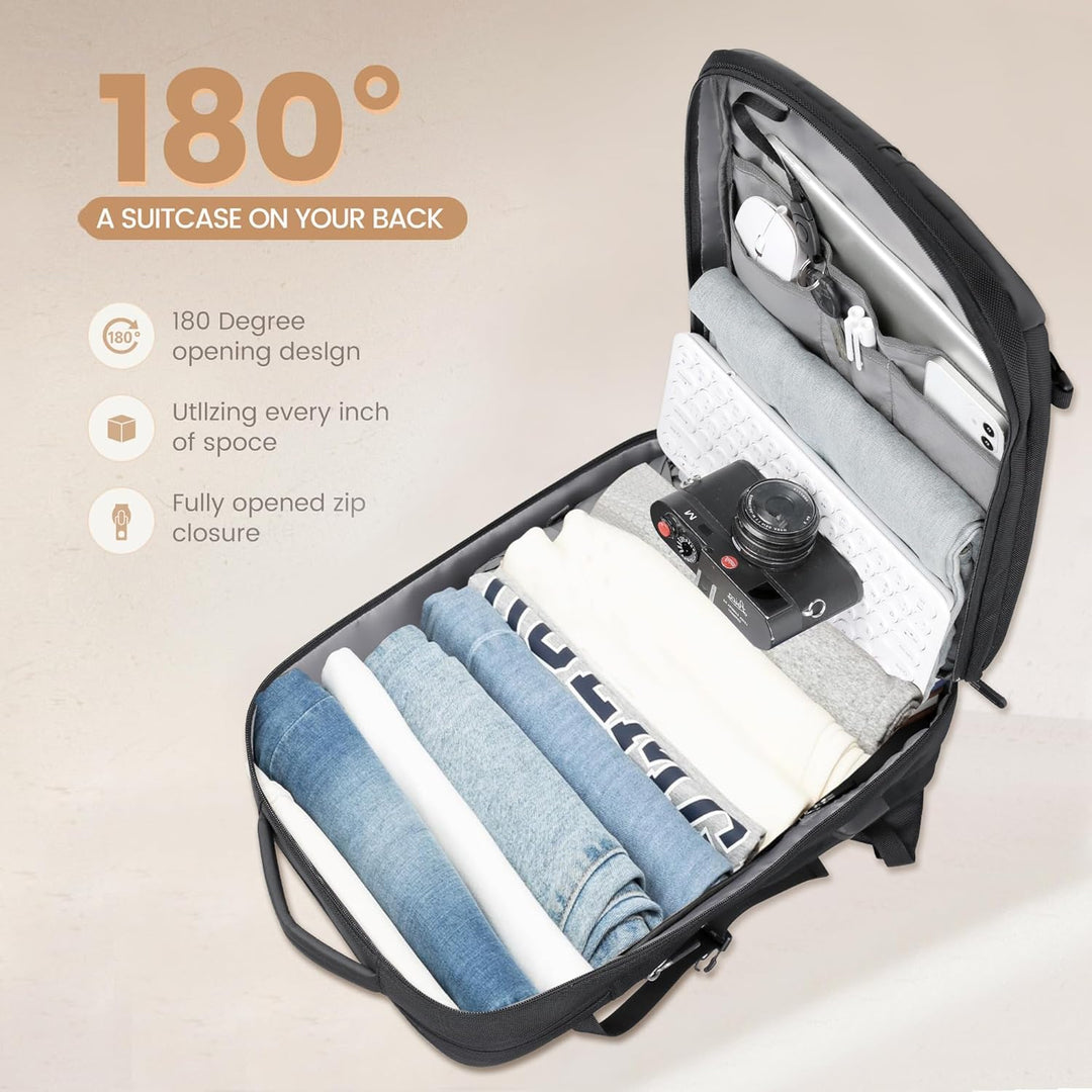 40L uitbreidbare waterdichte reisrugzak met USB-poort & 17” laptopvak – AirVoyage (Koop 1, krijg 1 GRATIS actie)