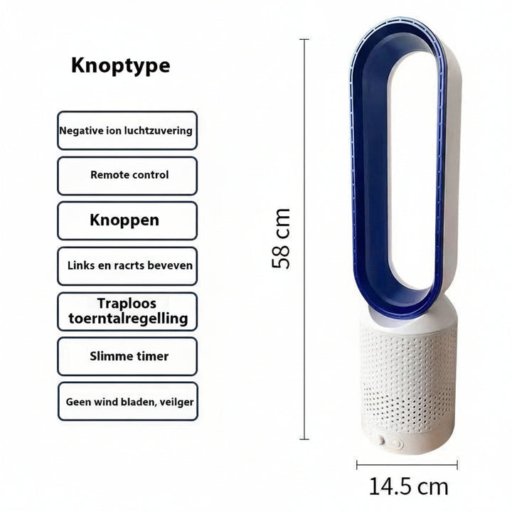Bladeless Fan For Home Air Purification Circulation Ultra Silent Cooling Tower Fan Dorm Use