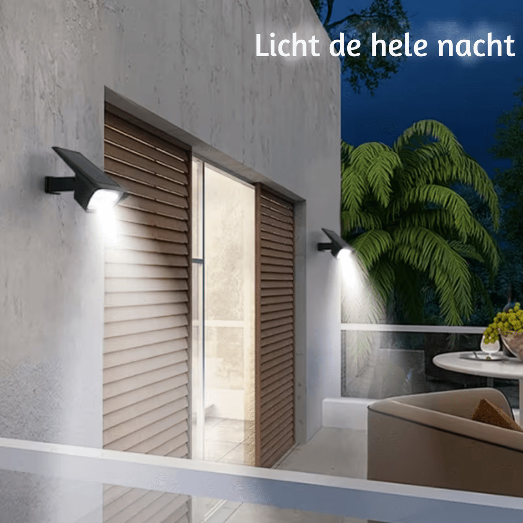 Stijlvolle waterdichte solar-tuinlamp