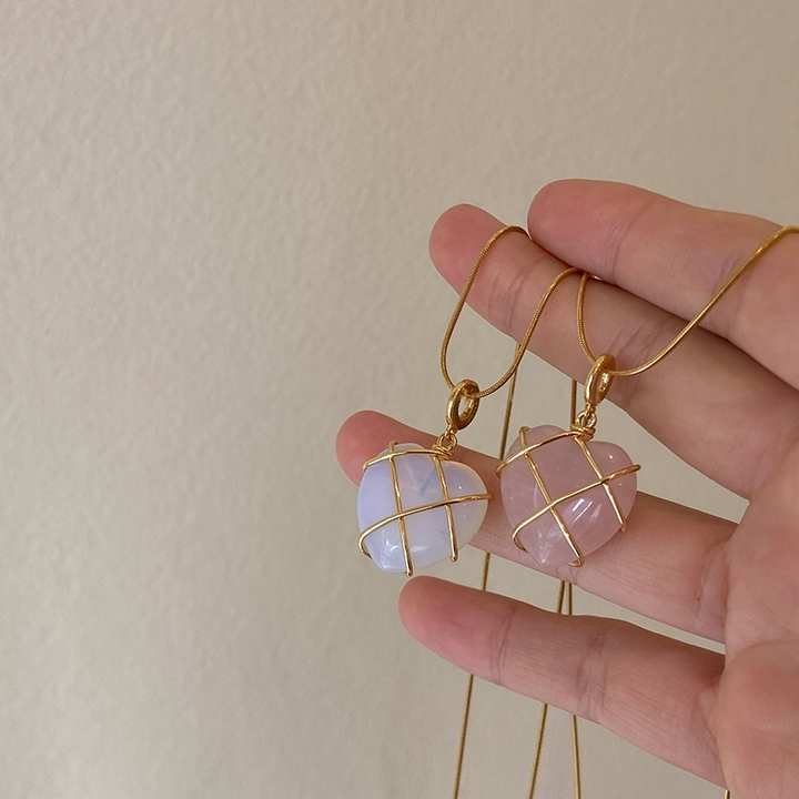Modieuze Maansteen Ketting