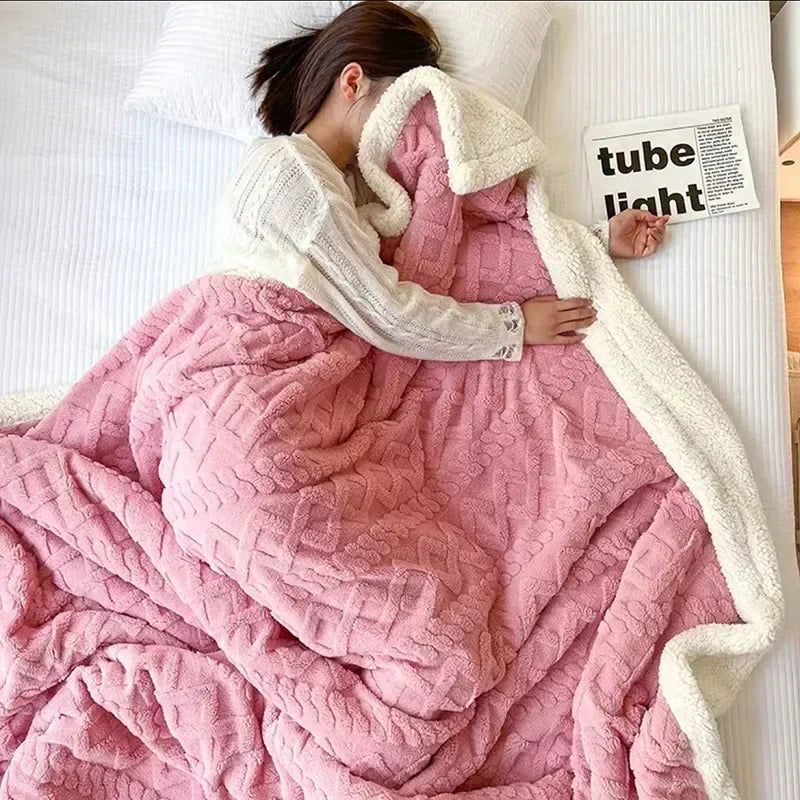 Dikke Winter Lamswollen Deken  - WarmWool