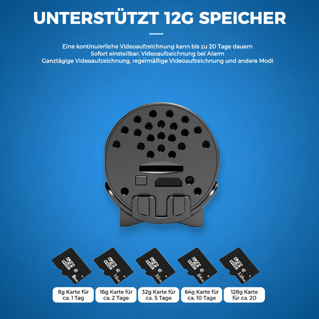 Mini-wifi-bewakingscamera 1080p | Verborgen nachtzicht | Bewegingsalarm | Audio