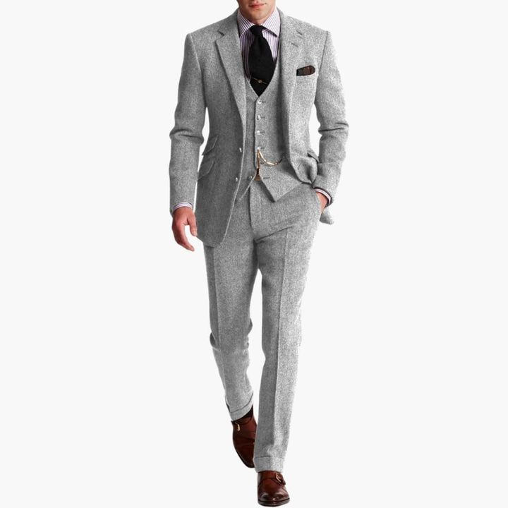 Heren Formele Pak Set met Jas en Vest