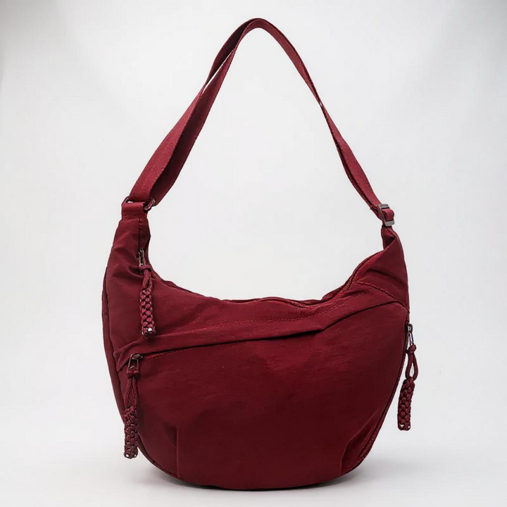Schoudertas - verstelbare draagband, nylon crossbodytas met meerdere vakken
