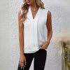 Casual zomertop met V-hals