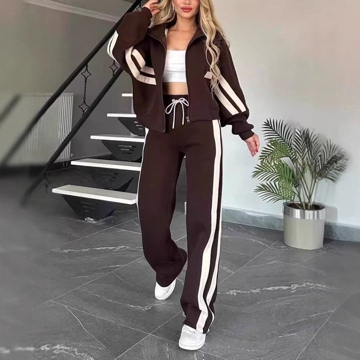 Fashion Two-piece Women's White Sports Suit Loose Sports Shirt Casual Pants Sets Sportswear Women Clothes Tracksuit Women Outfits