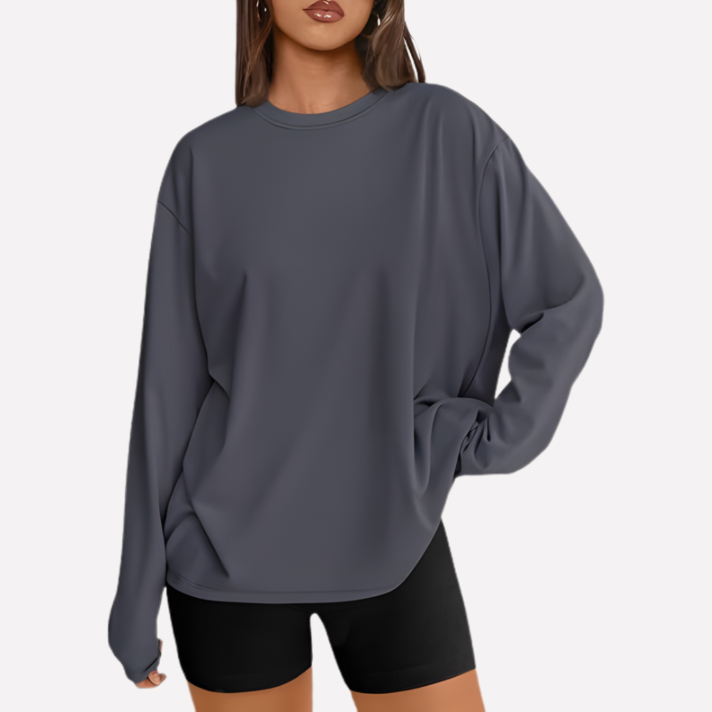 Vrouwen Oversized Lange Mouwen Shirt