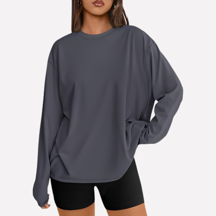 Vrouwen Oversized Lange Mouwen Shirt