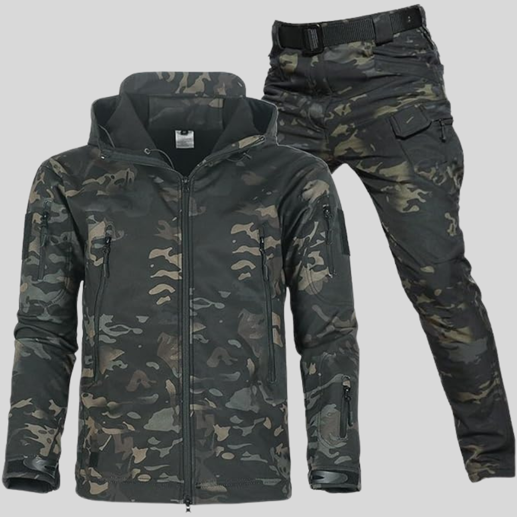 Water- en windbestendige outdoorset voor heren