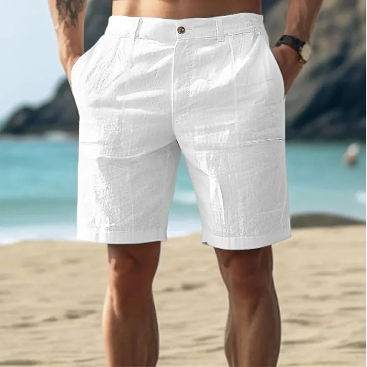 Casual linnen herenshorts
