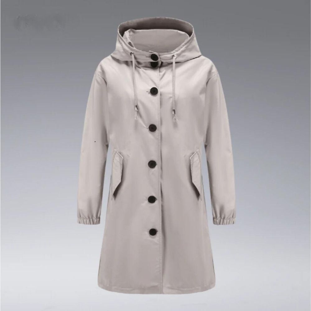 Koami- Waterdichte regenjas met capuchon dames