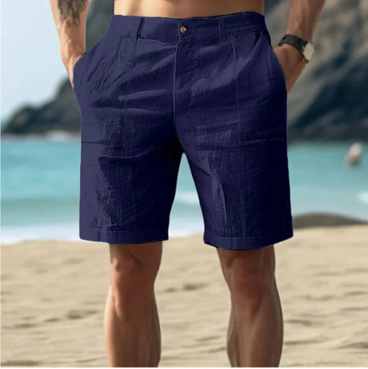Casual linnen herenshorts