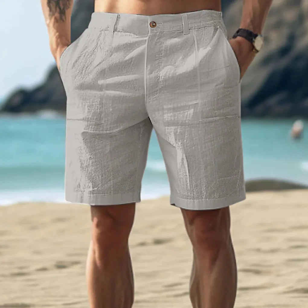 Casual linnen herenshorts
