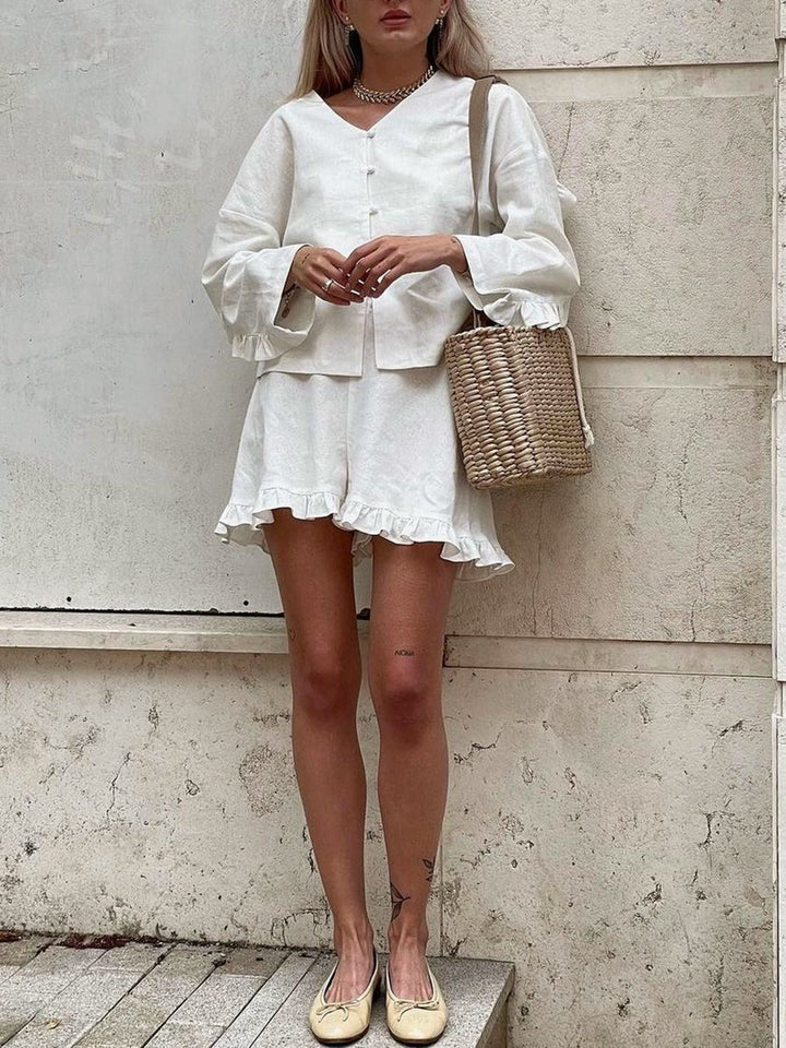Korte dames Broek en Blouse - Agnes