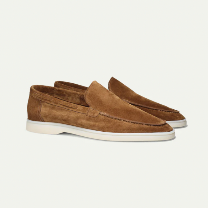 Lier – Luxe Handgemaakte Suède Loafers voor Heren