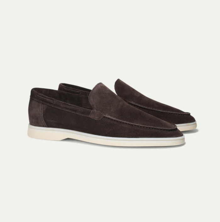 Lier – Luxe Handgemaakte Suède Loafers voor Heren