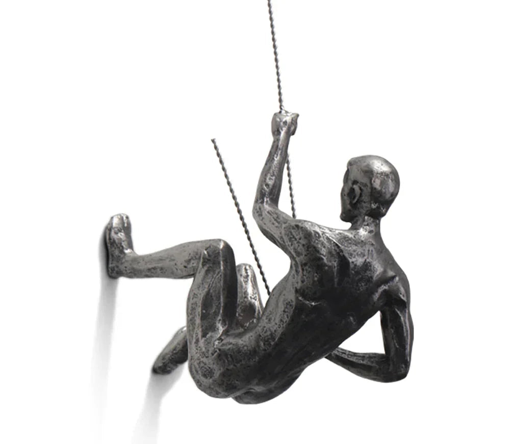 Bergbeklimmer-wandsculptuur – PeakFigures