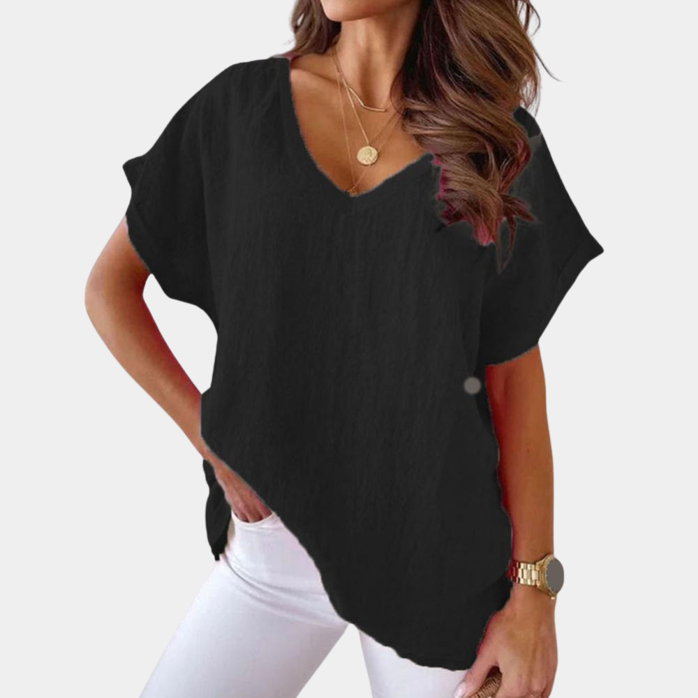 Cairina – Casual T-shirt voor Dames met Stijlvolle Uitstraling