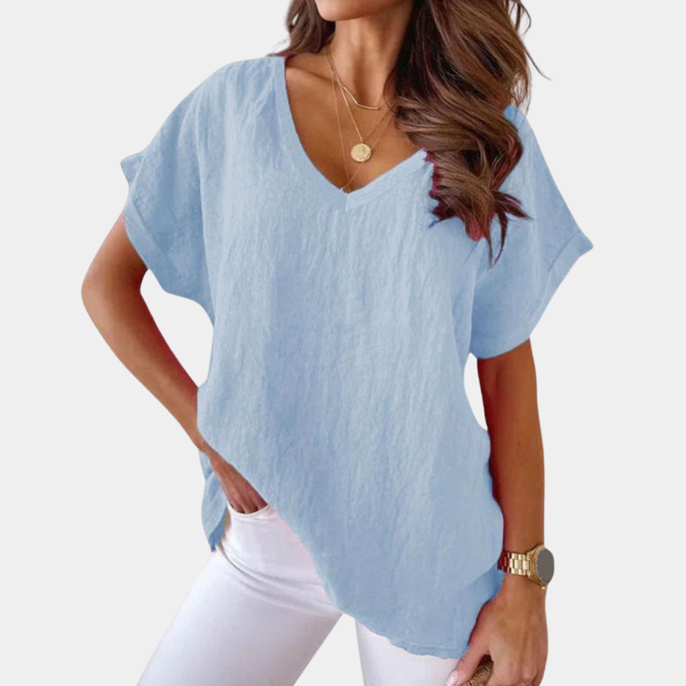 Cairina – Casual T-shirt voor Dames met Stijlvolle Uitstraling