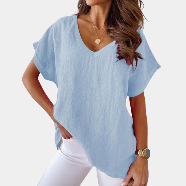 Cairina – Casual T-shirt voor Dames met Stijlvolle Uitstraling