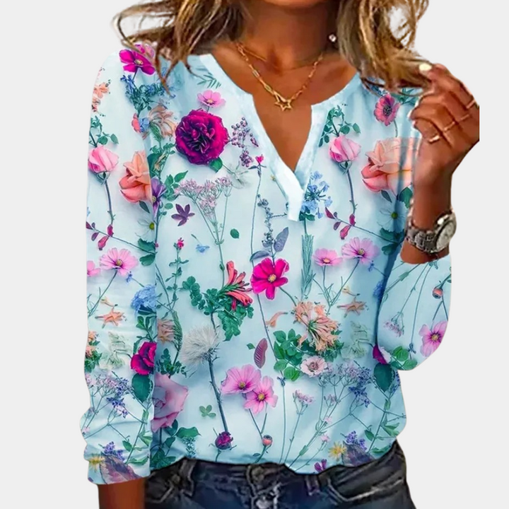 Gebloemde Damesblouse