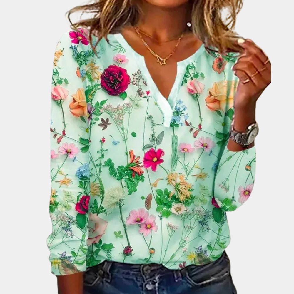 Gebloemde Damesblouse