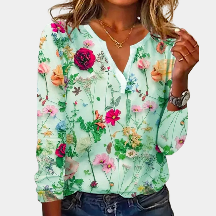 Gebloemde Damesblouse