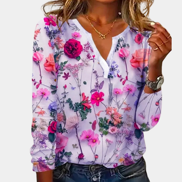 Gebloemde Damesblouse