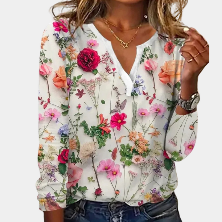 Gebloemde Damesblouse